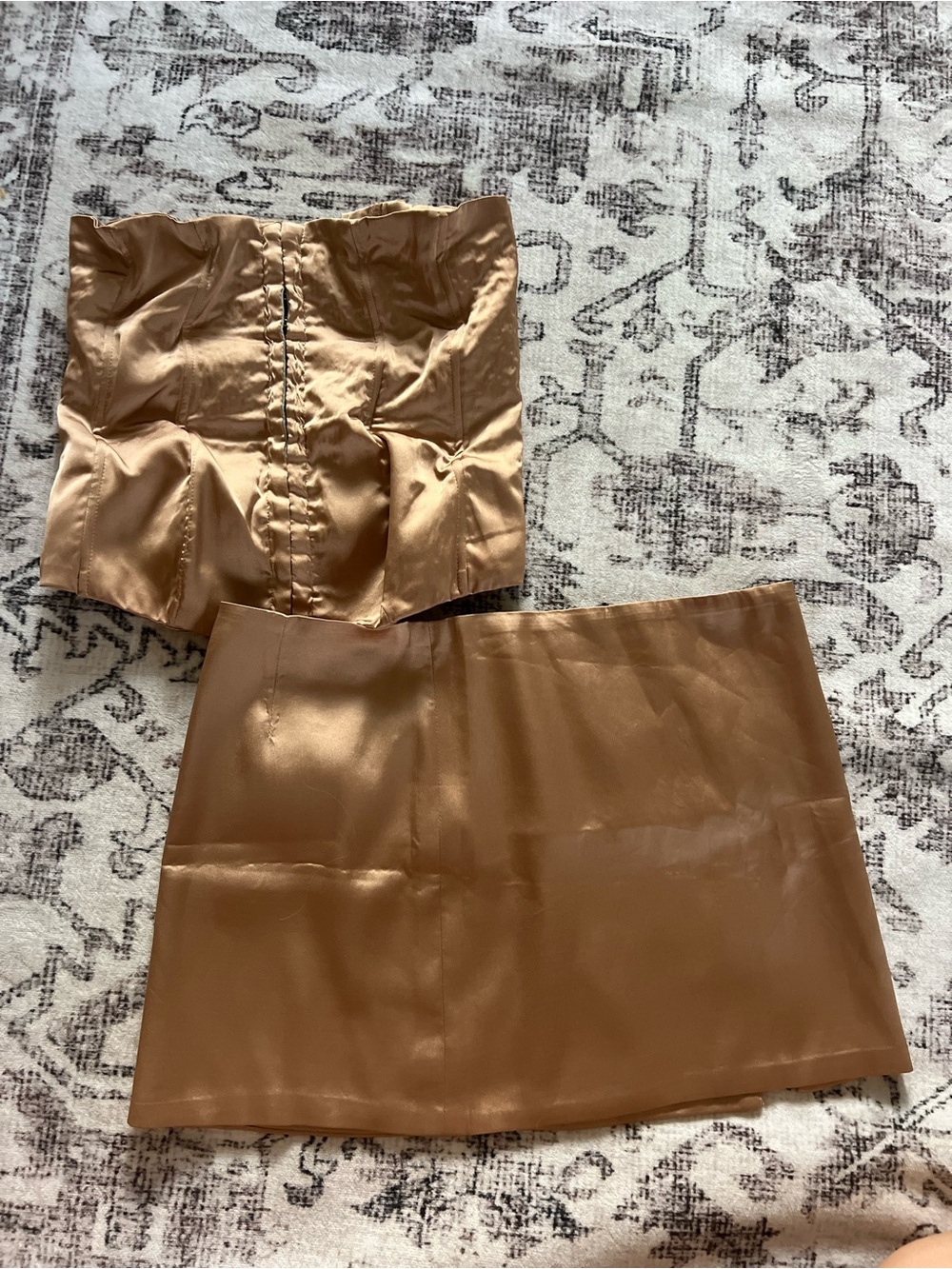 Edikted Brown Faux-Leather Mini Skirt - Women's Stylish Everyday Skirt